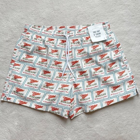 NWT authentic ABERCROMBIE & FITCH ‘Miller High Life’ SWIM SHORTS Size M - Picture 3 of 10